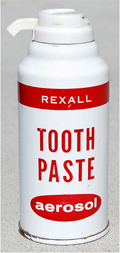 toothpaste aerosol