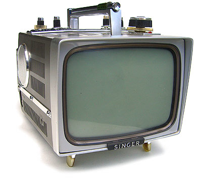 Television Sets on Or Not This Tiny Little Singer Portable Television Set Was Marketed